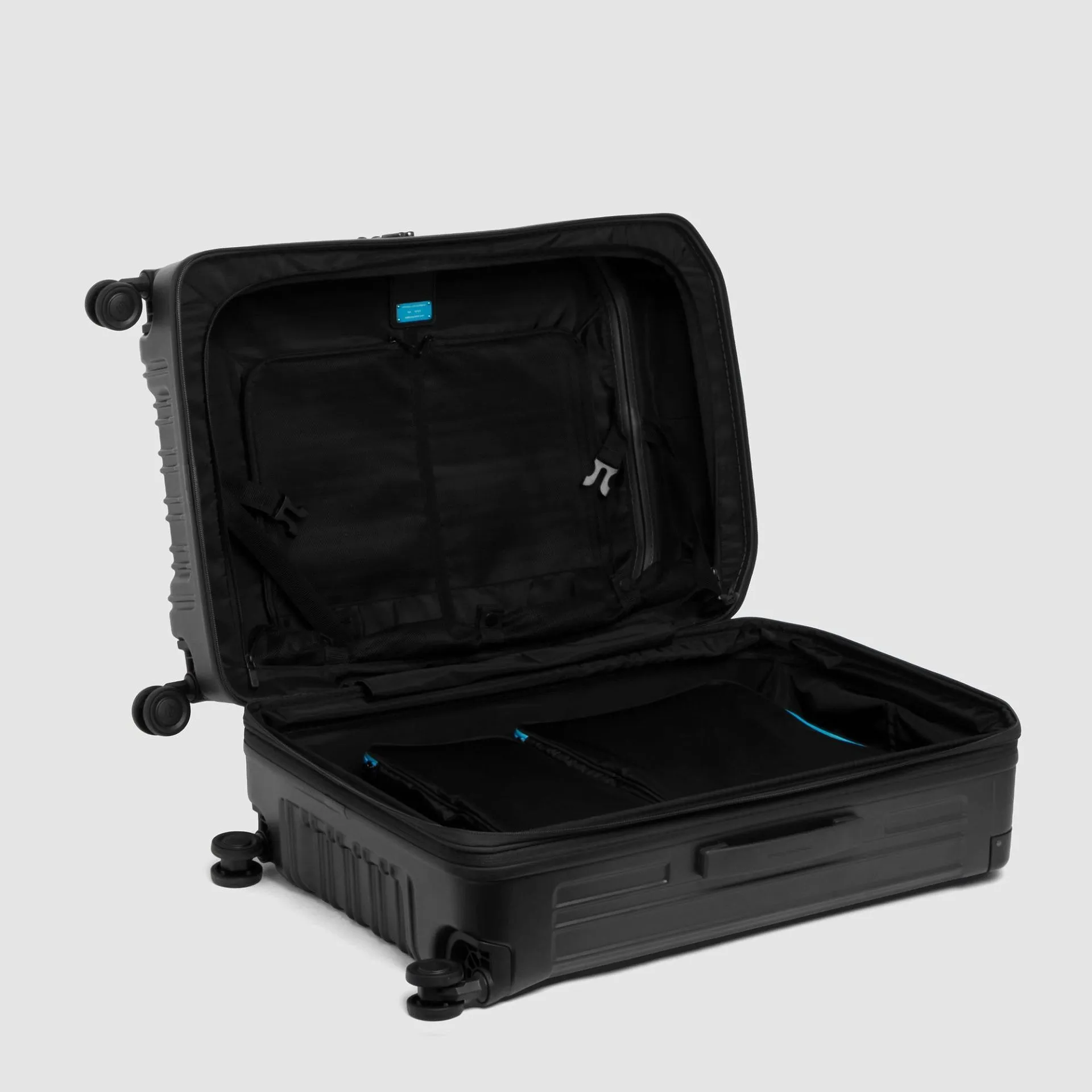 Расширяемый чемодан на 4 колёсах с двойным доступом Piquadro BV7246PQL/NO, чёрныйphoto3