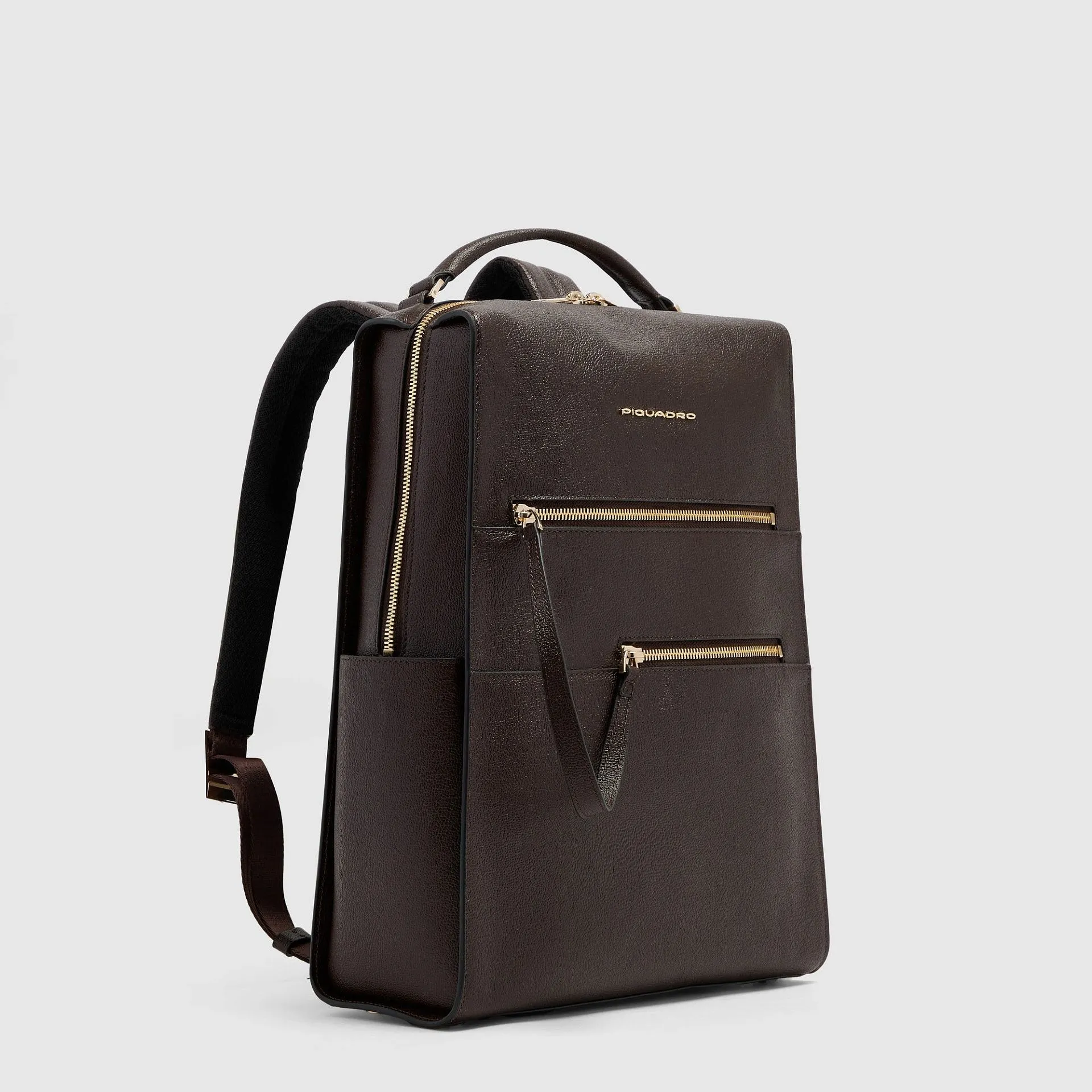 Женский кожаный рюкзак для ноутбука 14" Piquadro CA6772W140/M, коричневыйphoto1