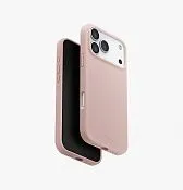 Чехол UNIQ Lino для iPhone 17 Pro Max, розовый (Blush Pink)