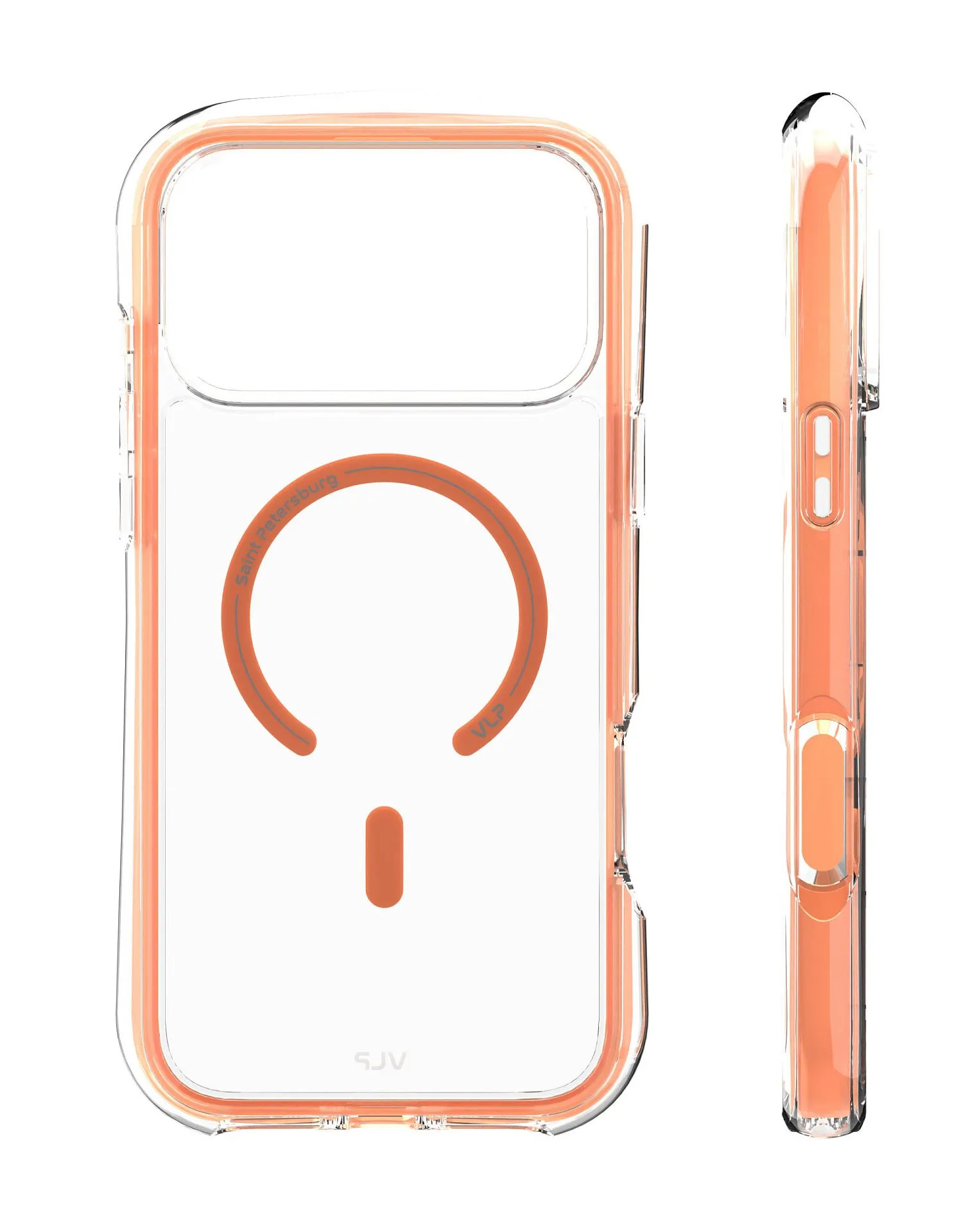 Чехол защитный VLP Bubble Case с MagSafe для iPhone 17 Pro Max, оранжевыйphoto4