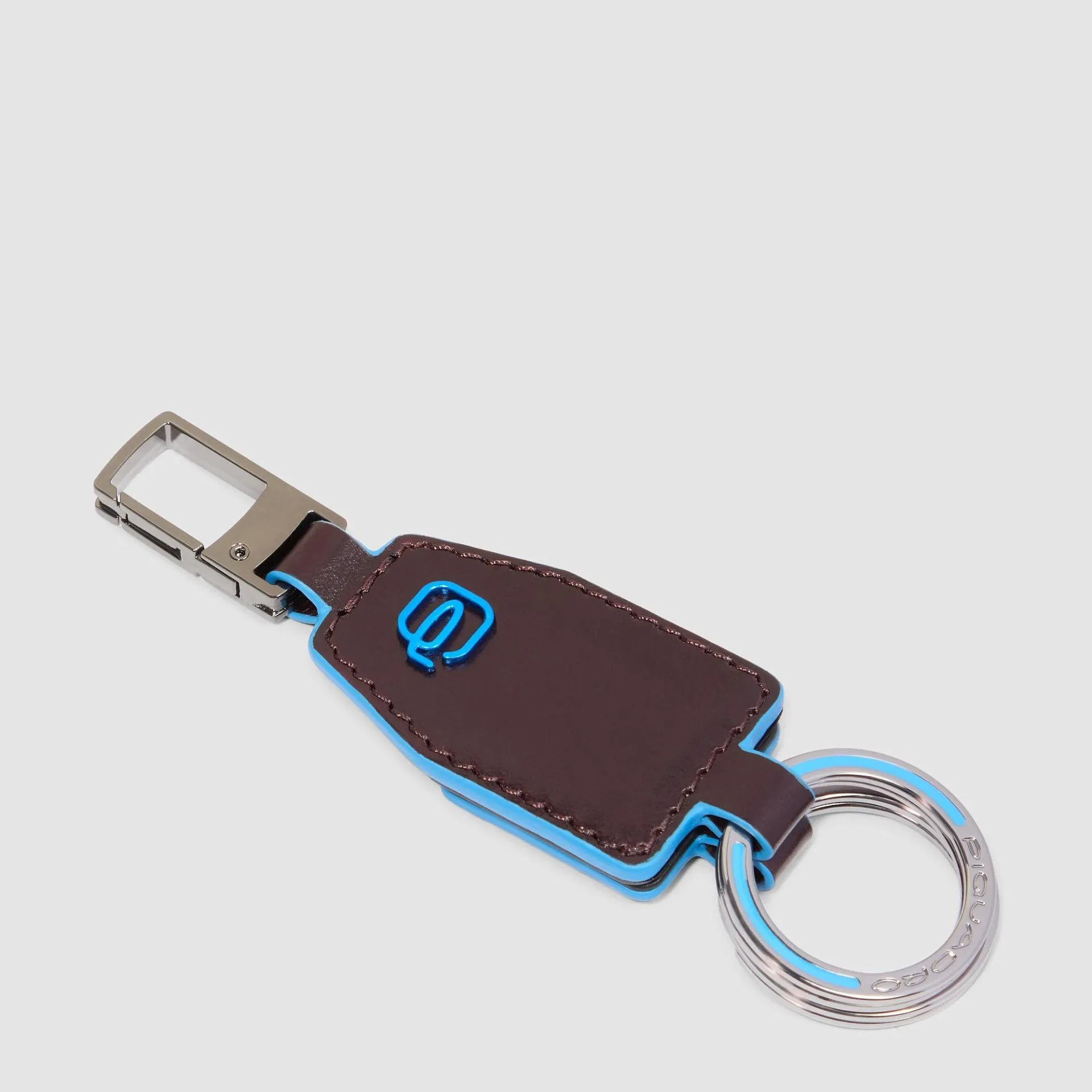Кожаный разъёмный брелок для ключей с карабином Piquadro PC6880B2/MO, коричневыйphoto0