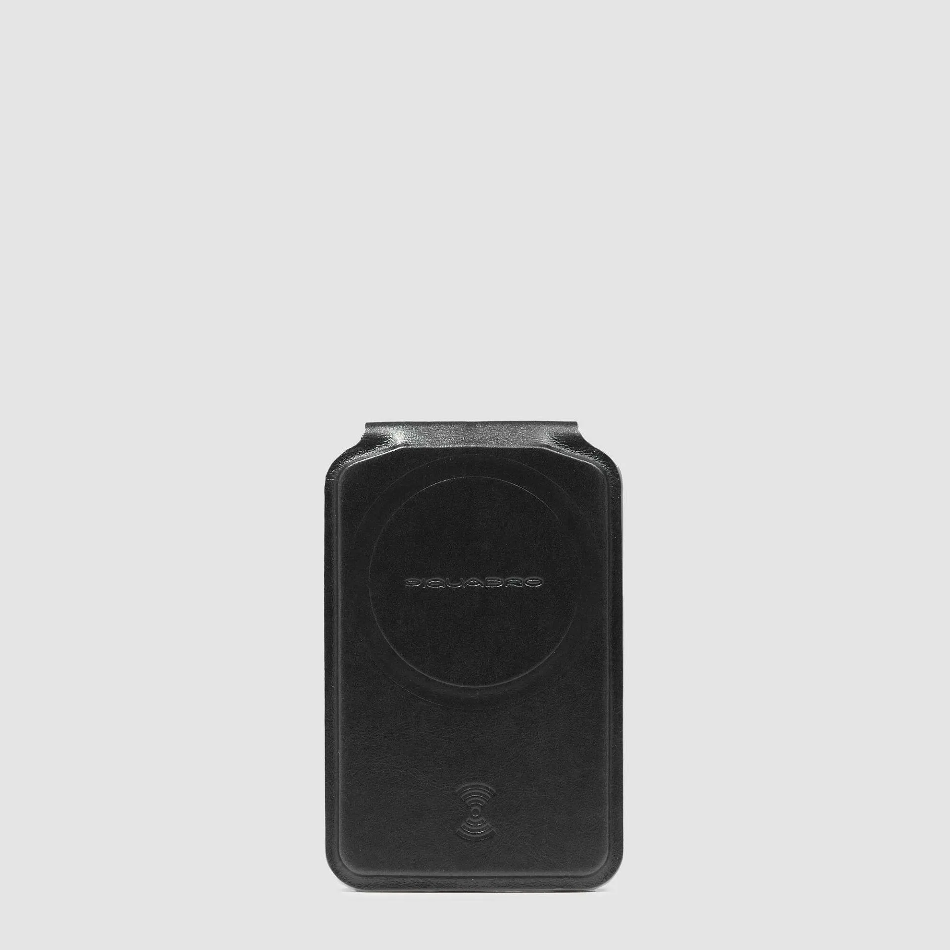 Кожаный картхолдер MagSafe с трекером Find My Piquadro AC6717B2/N, чёрныйphoto1