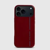 Кожаный чехол MagSafe для iPhone 17 Pro Max 6,9" Piquadro AC7105B2/R, красный