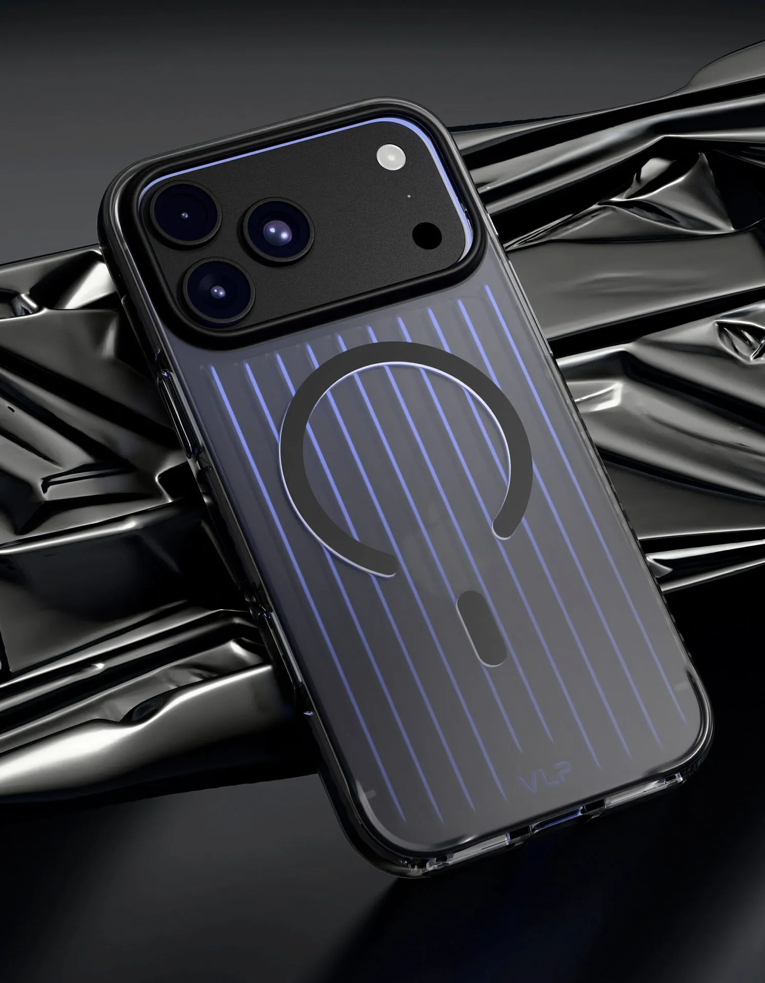 Чехол защитный VLP Pulse Case с MagSafe для iPhone 18 Pro, черныйphoto3