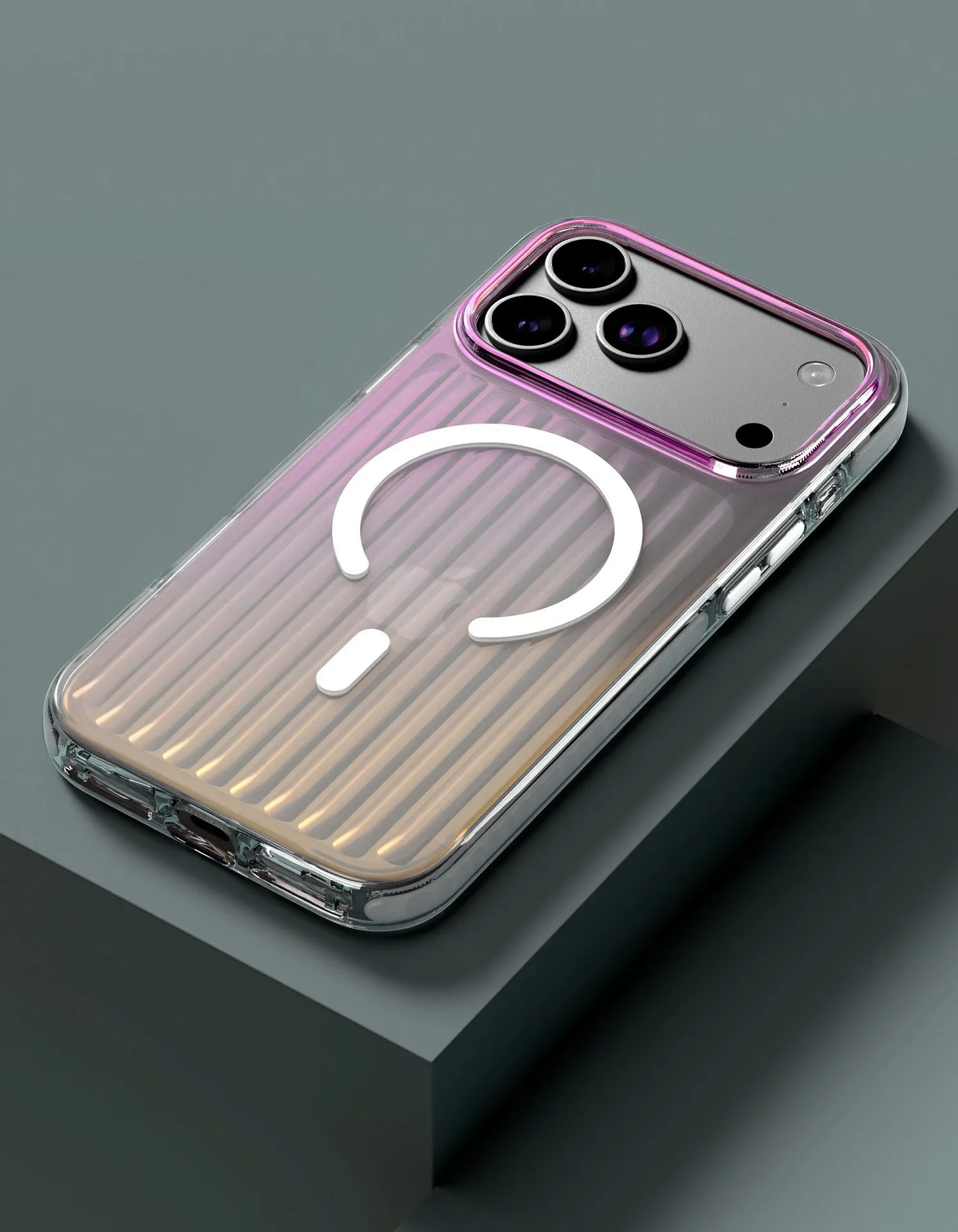 Чехол защитный VLP Pulse Case с MagSafe для iPhone 17 Pro Max, перламутровыйphoto1