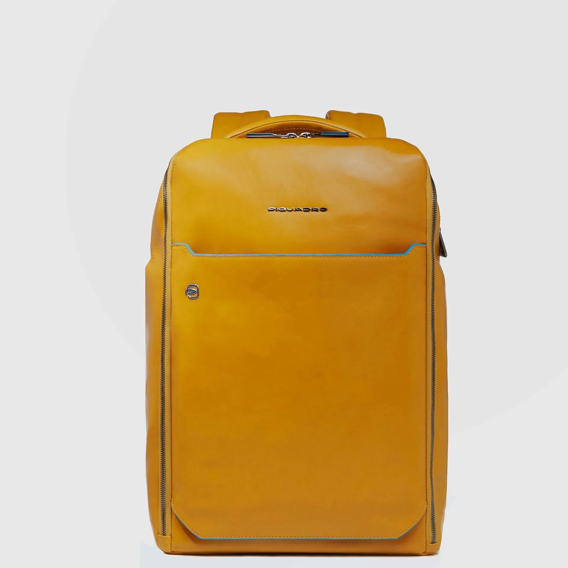 Кожаный рюкзак для ноутбука 14" с RFID-защитой Piquadro CA6591B2/G, жёлтыйphoto0
