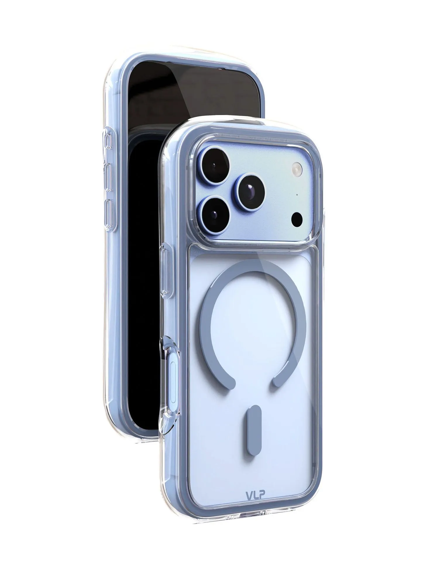 Чехол защитный VLP Bubble Case с MagSafe для iPhone 18 Pro, голубойphoto2