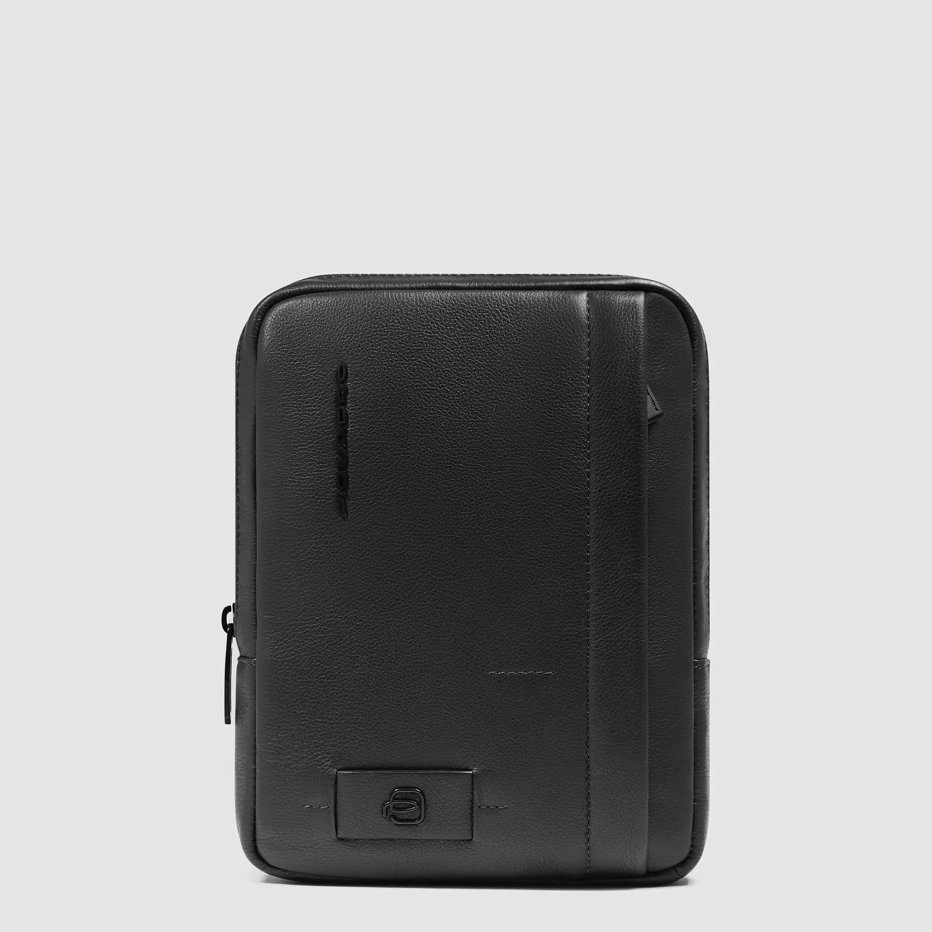 Кожаная сумка через плечо для iPad mini с RFID-защитой Piquadro CA3084W137/N, чёрныйphoto0