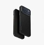 Чехол UNIQ Keva Edge для iPhone 17 Pro Max, черный (Black)
