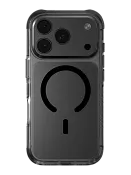 Чехол Uniq на iPhone 17 Pro Max, Combat Magsafe, с экстремально усиленной защитой углов, с технологией ShockSorb, прозрачно-черный