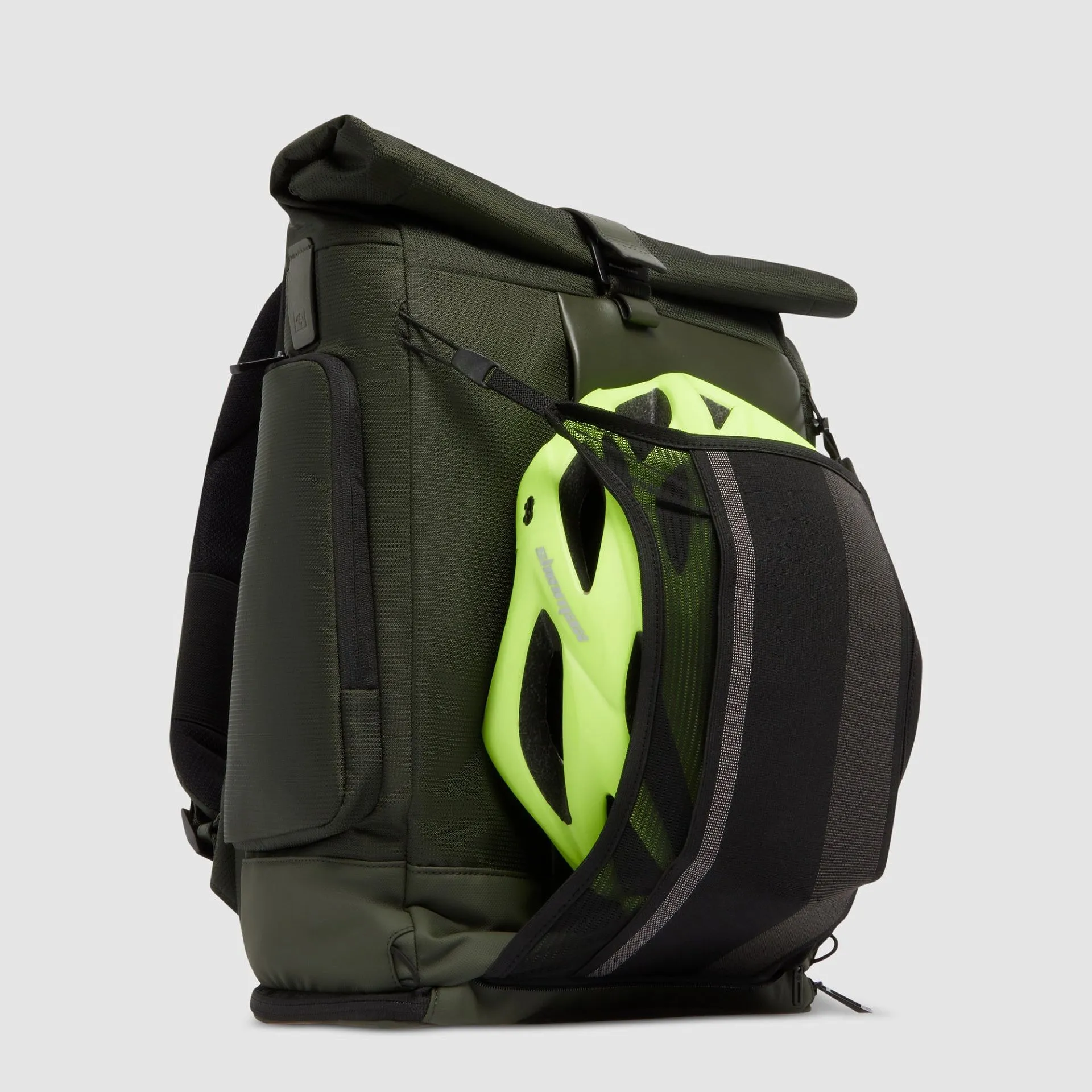 Рюкзак-роллтоп для ноутбука 15,6" с сеткой для шлема Piquadro CA7190W145/VE, зелёныйphoto5