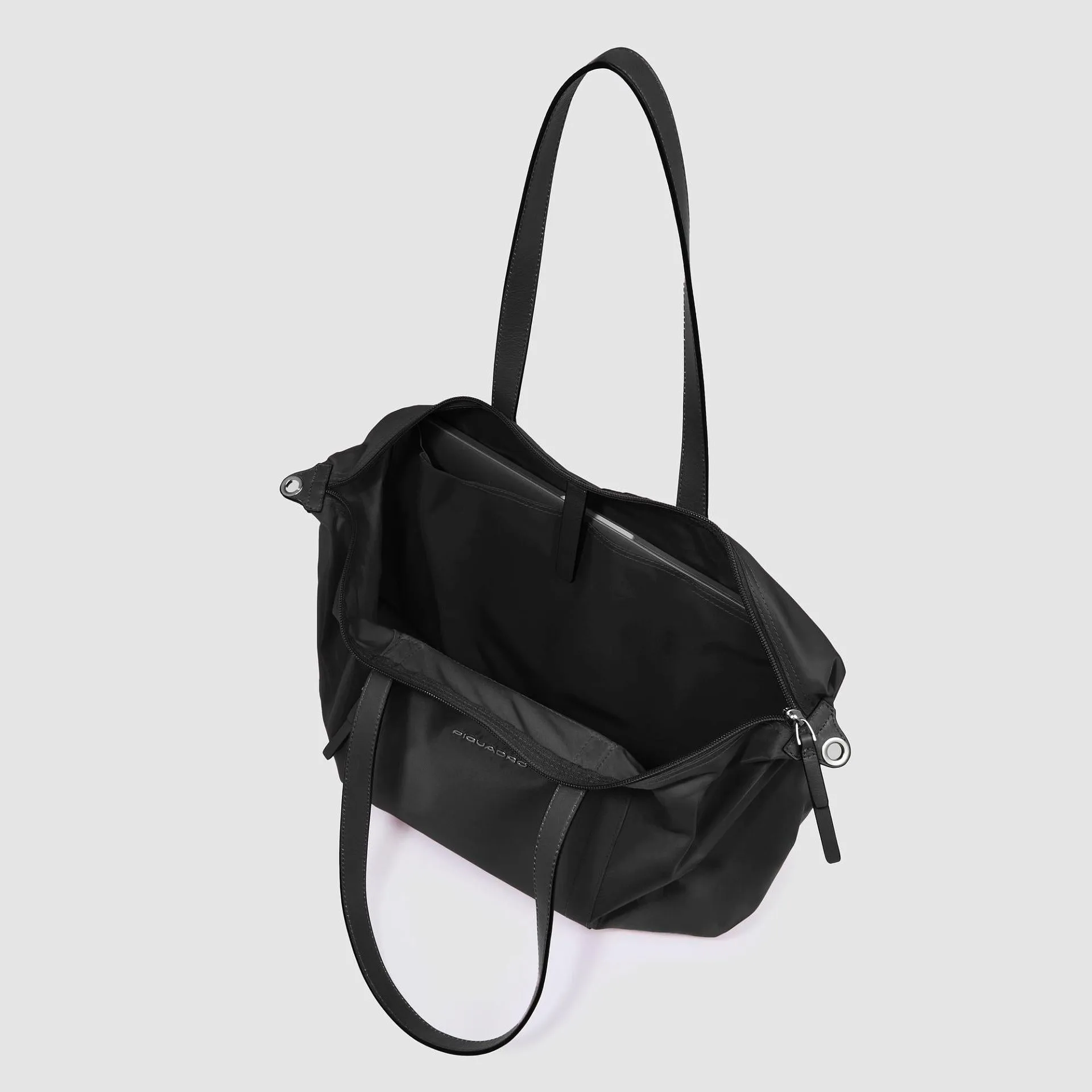 Женская сумка для ноутбука 15,6" из кожи и нейлона Piquadro BD6723W92T/N, чёрныйphoto3