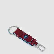 Кожаный брелок для ключей с карабином Piquadro PC3751B2/R, красный