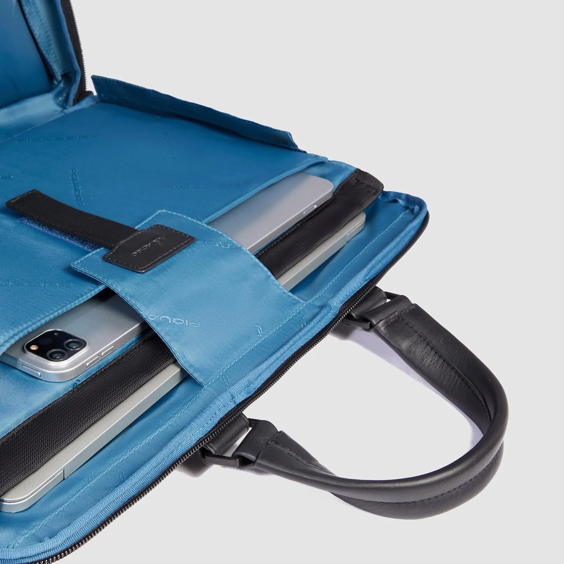 Сумка для ноутбука 15,6" Fast Check, кожа и текстиль Piquadro CA6637W129/N, чёрныйphoto5