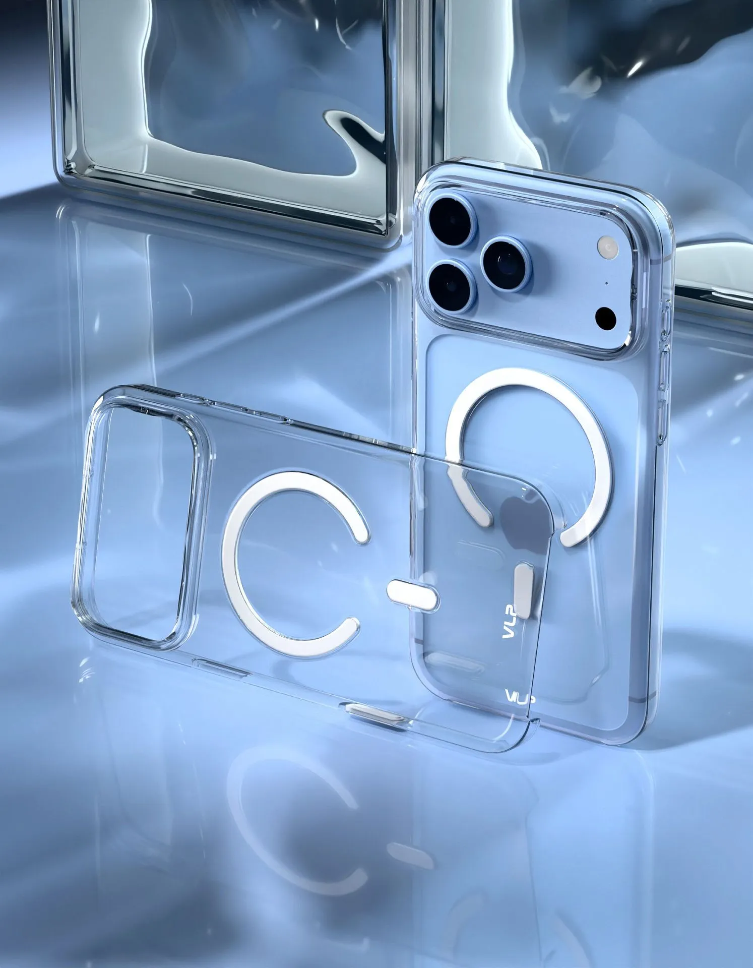Чехол защитный VLP Puro Case с MagSafe для iPhone 18 Pro, прозрачныйphoto3