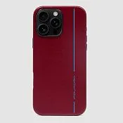 Кожаный чехол для iPhone 16 Pro Max с MagSafe Piquadro AC6960B2/R, красный