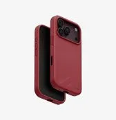 Чехол UNIQ Lino для iPhone 18 Pro, бордовый (cranberry red)