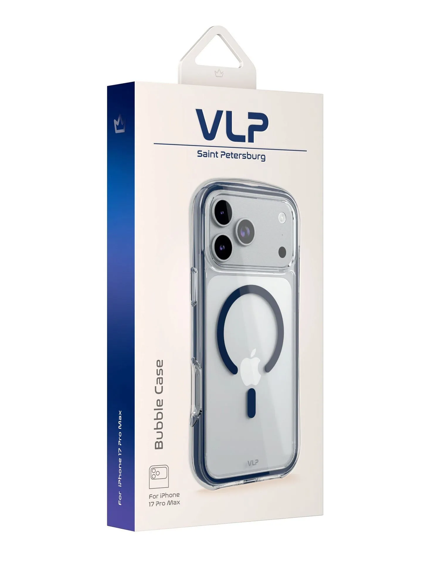 Чехол защитный VLP Bubble Case с MagSafe для iPhone 17 Pro Max, темно-синийphoto5