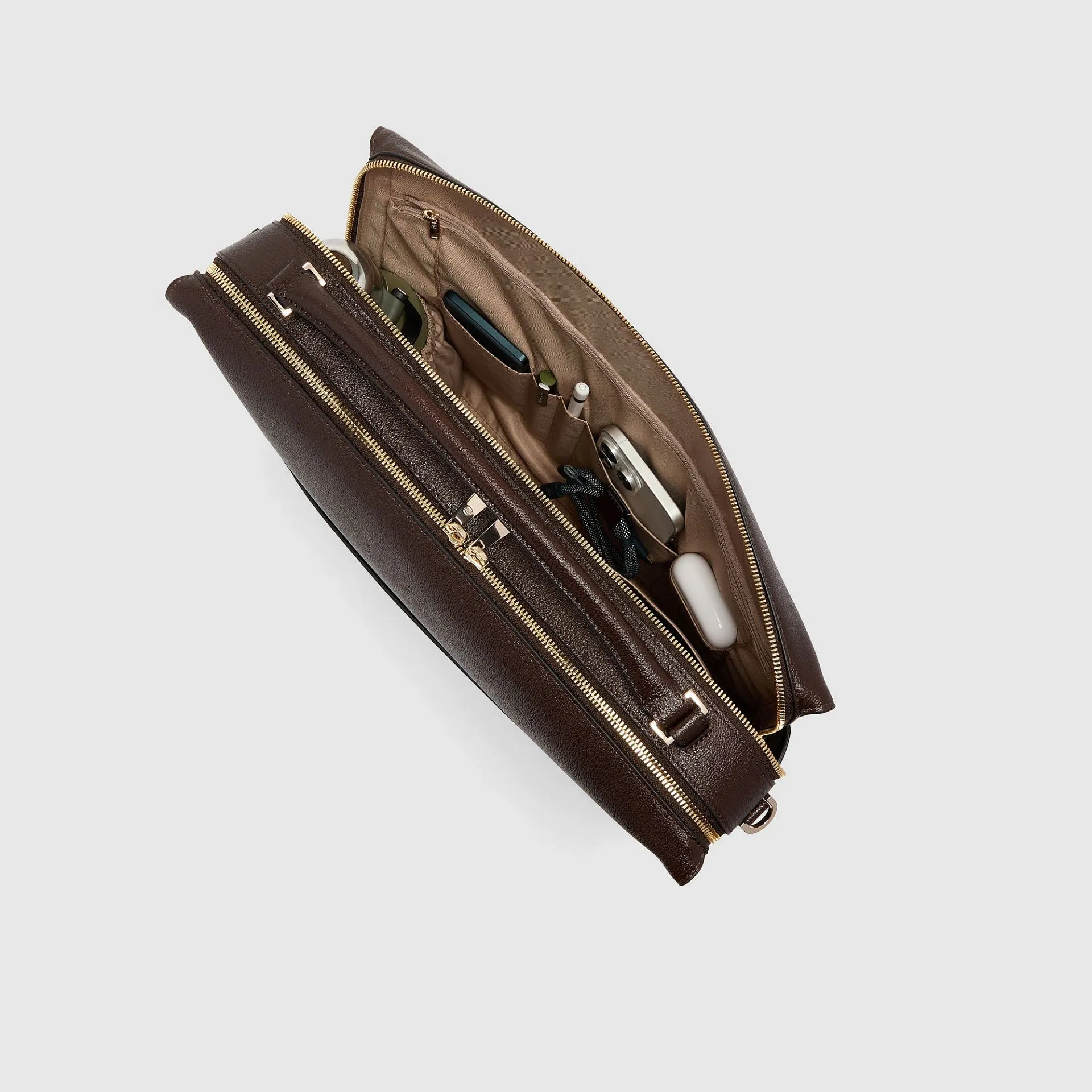 Женская кожаная сумка для ноутбука 15,6" Piquadro CA6775W140/M, коричневыйphoto3