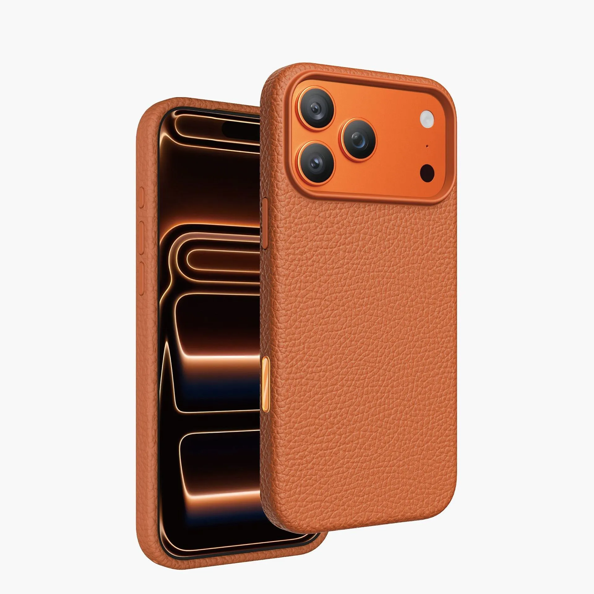 Чехол защитный KEEPHONE LYCUCCI для iPhone 17 Pro Max / iPhone 18 Pro Max, космический оранжевыйphoto0