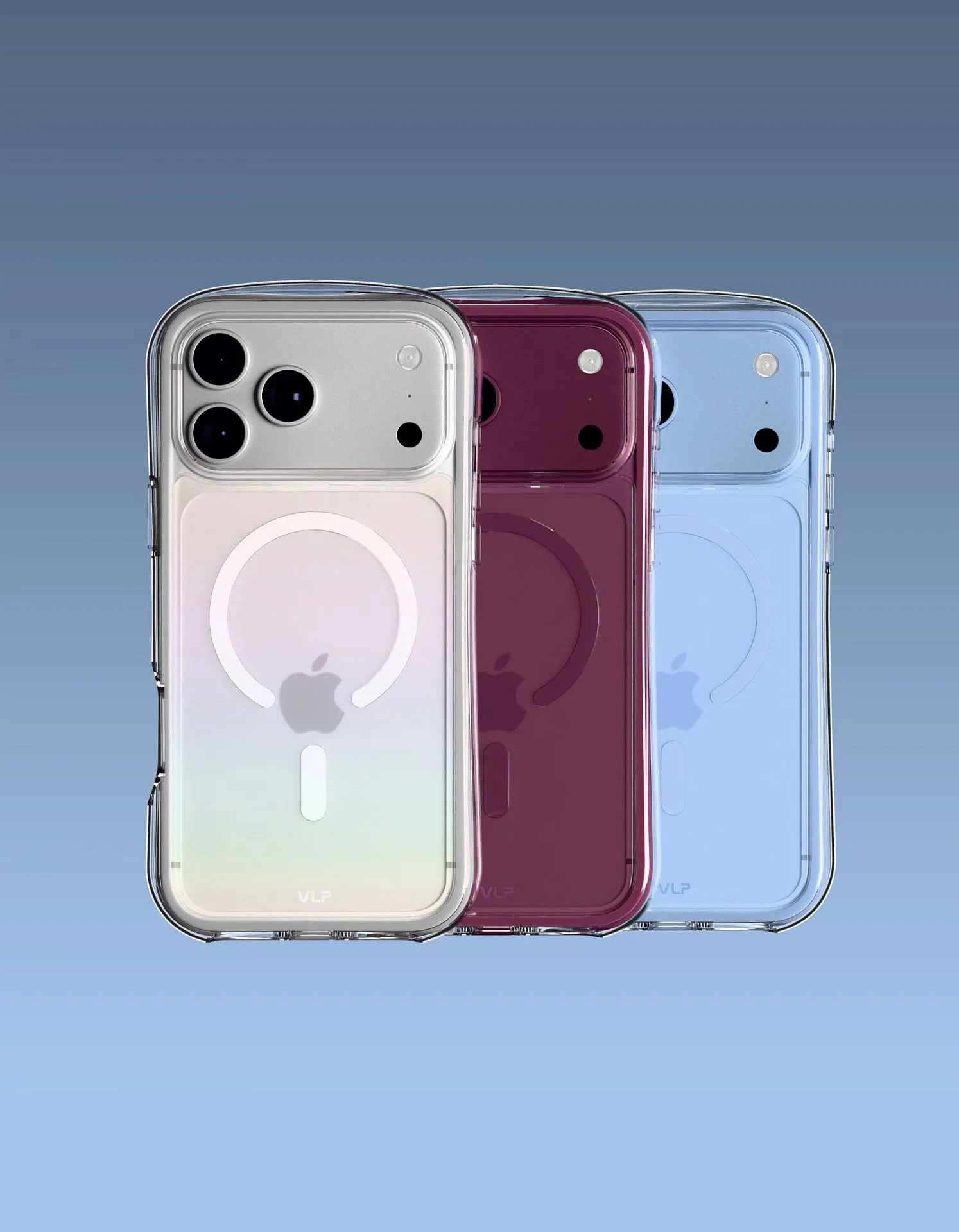 Чехол защитный VLP Bubble Case с MagSafe для iPhone 18 Pro Max, голубойphoto3