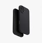 Чехол UNIQ Lino для iPhone 17, черный (Charcoal Grey)