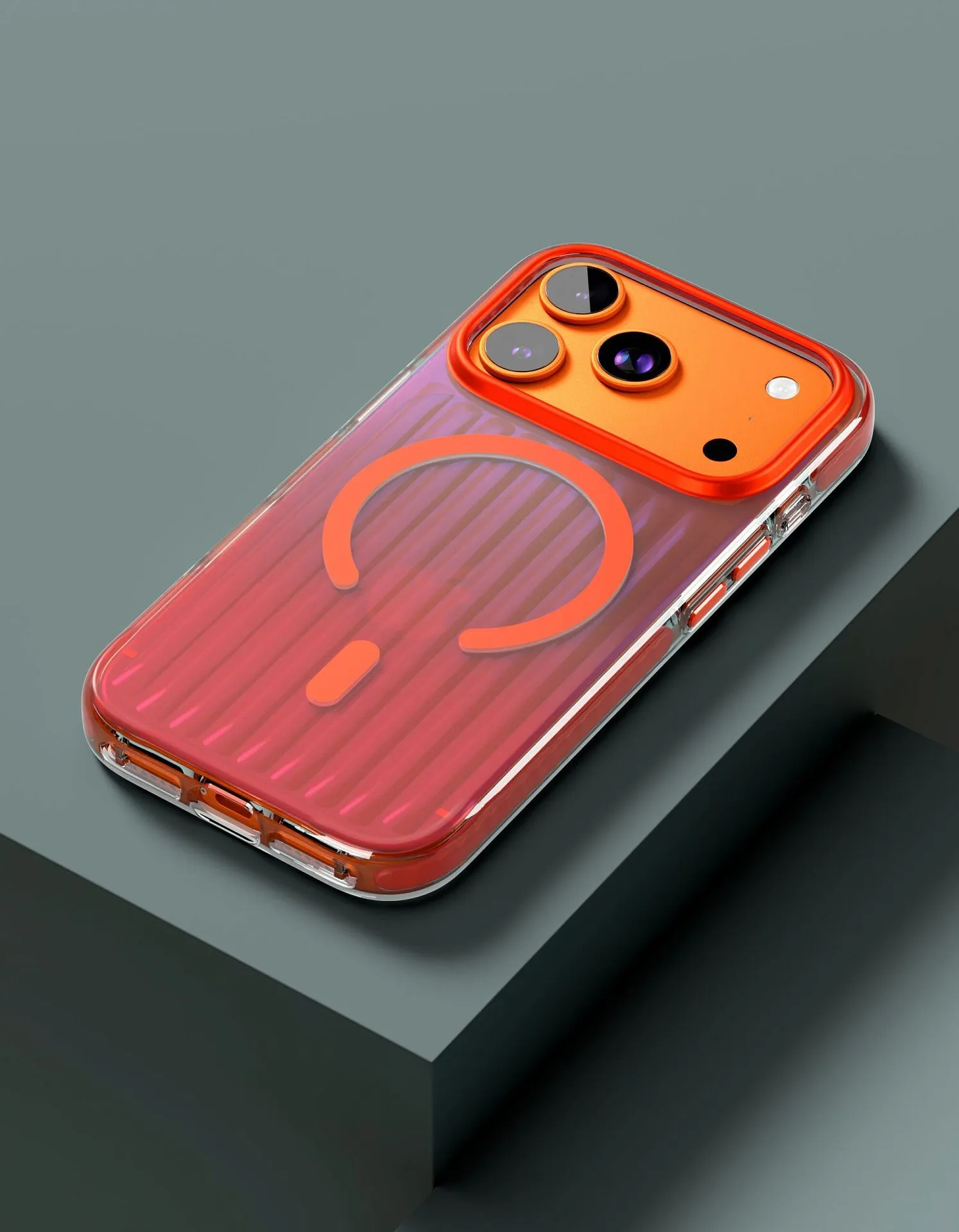 Чехол защитный VLP Pulse Case с MagSafe для iPhone 17 Pro, оранжевыйphoto1