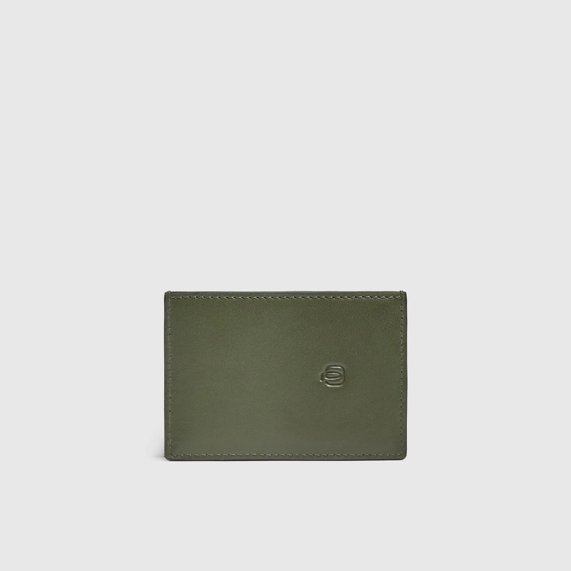 Кожаный картхолдер MagSafe на 2 карты с RFID-защитой Piquadro PP7435PQ6/VE, зелёныйphoto1