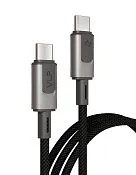 Дата-кабель VLP Force Line 100W USB-C + USB-C, 1.2m, черный