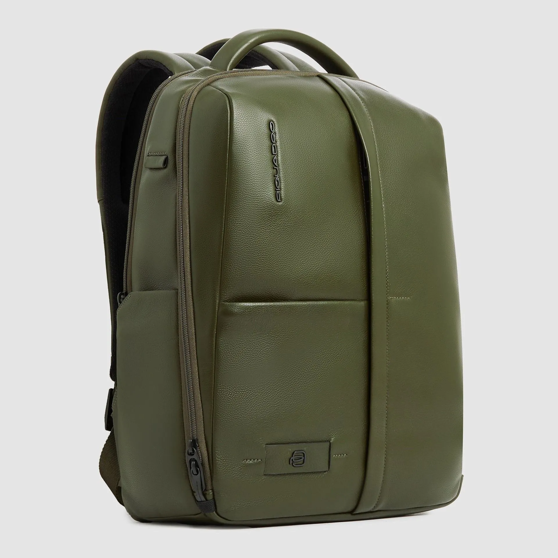 Кожаный рюкзак для ноутбука 14" с RFID-защитой Piquadro CA6766W137/VE2, зелёныйphoto1