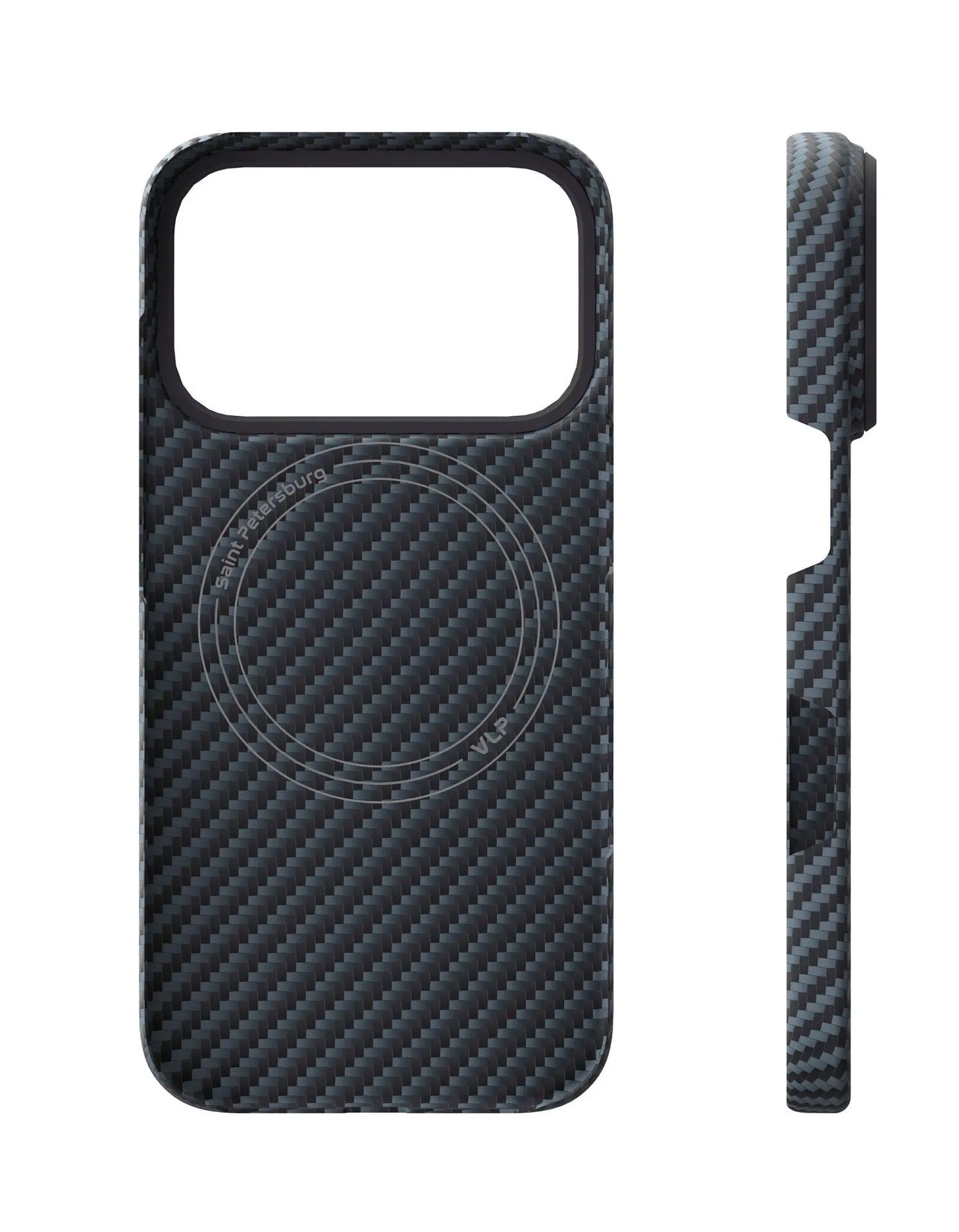 Чехол защитный VLP Kevlar Case с MagSafe для iPhone 17 Pro, синийphoto2