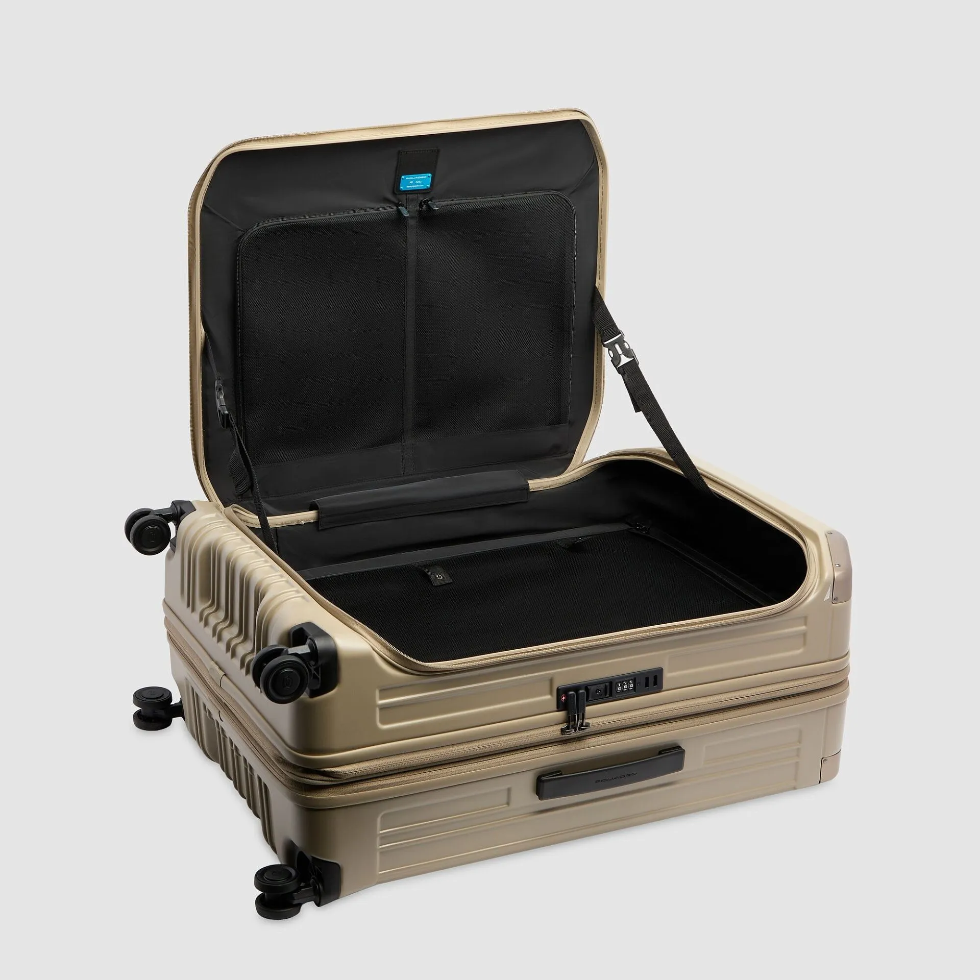 Большой чемодан из поликарбоната с расширением Piquadro BV7247PQL/BEO, песочныйphoto3