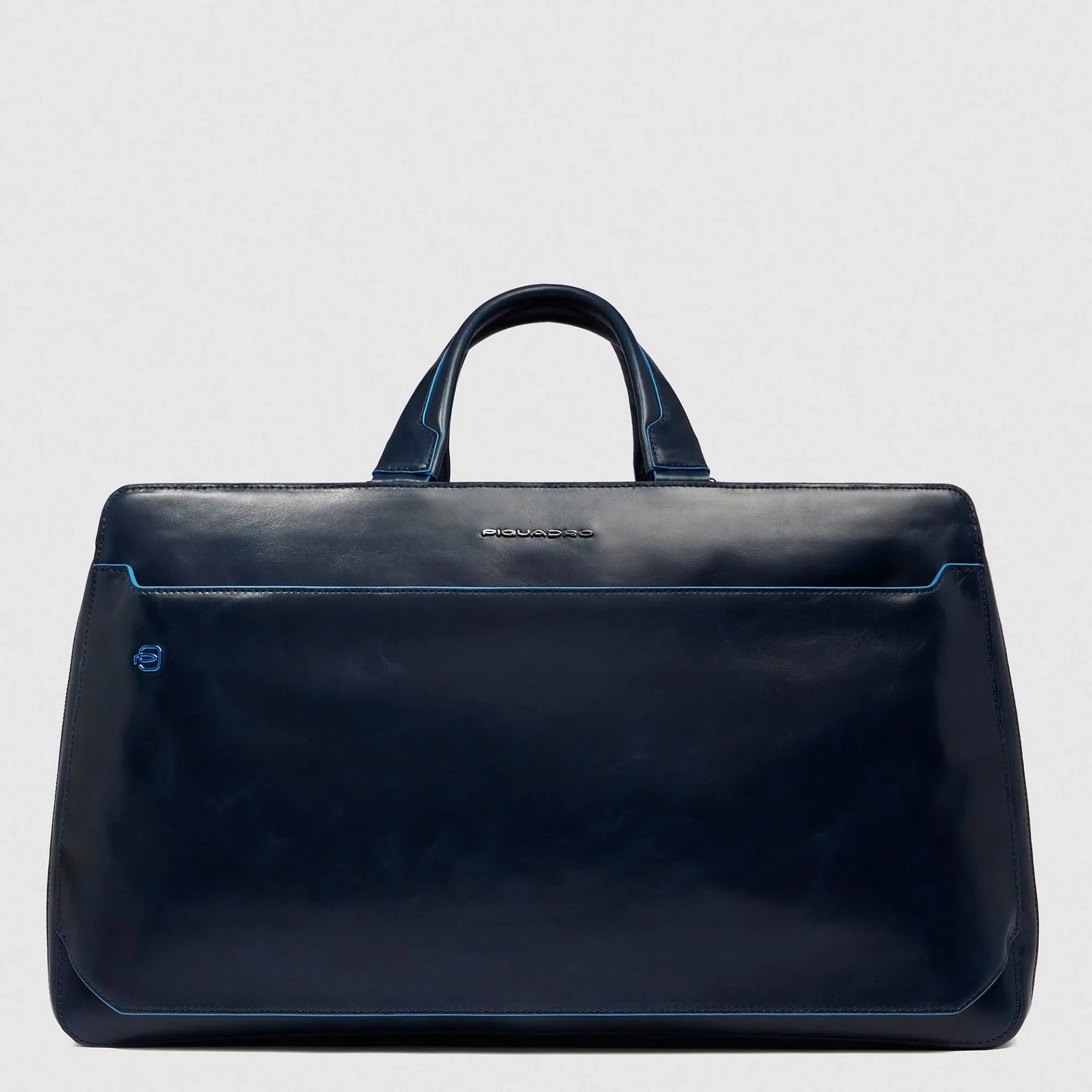 Кожаная дорожная сумка для ноутбука 14" Blue Square Piquadro BV6596B2/BLU2, синийphoto0