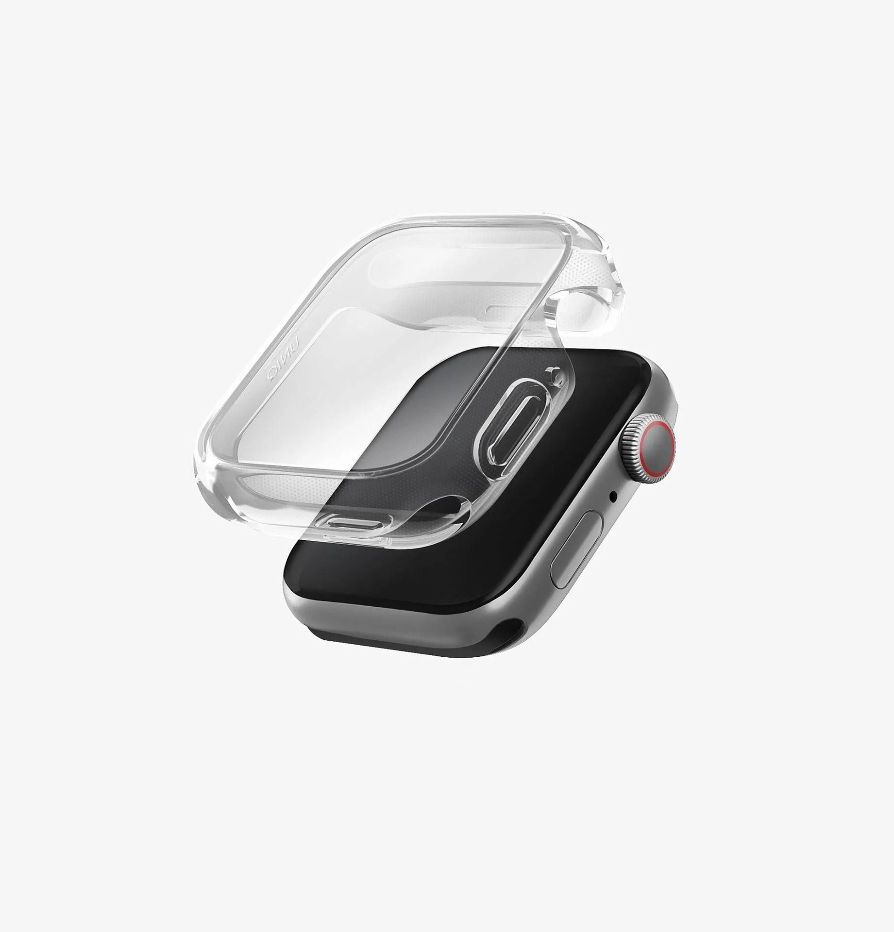 Чехол UNIQ Garde Slim для Apple Watch 44 мм, серый (Smoke)photo3