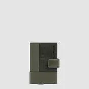 Картхолдер с автоматической подачей карт и RFID-защитой Piquadro PP5649W145R/VE, зелёный