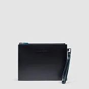 Кожаный клатч для iPad mini с карманом для AirPods Piquadro AC6509B2/N, чёрный