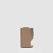 Кожаный картхолдер MagSafe с RFID-защитой Piquadro PP7203W92R/TOBLU, серый