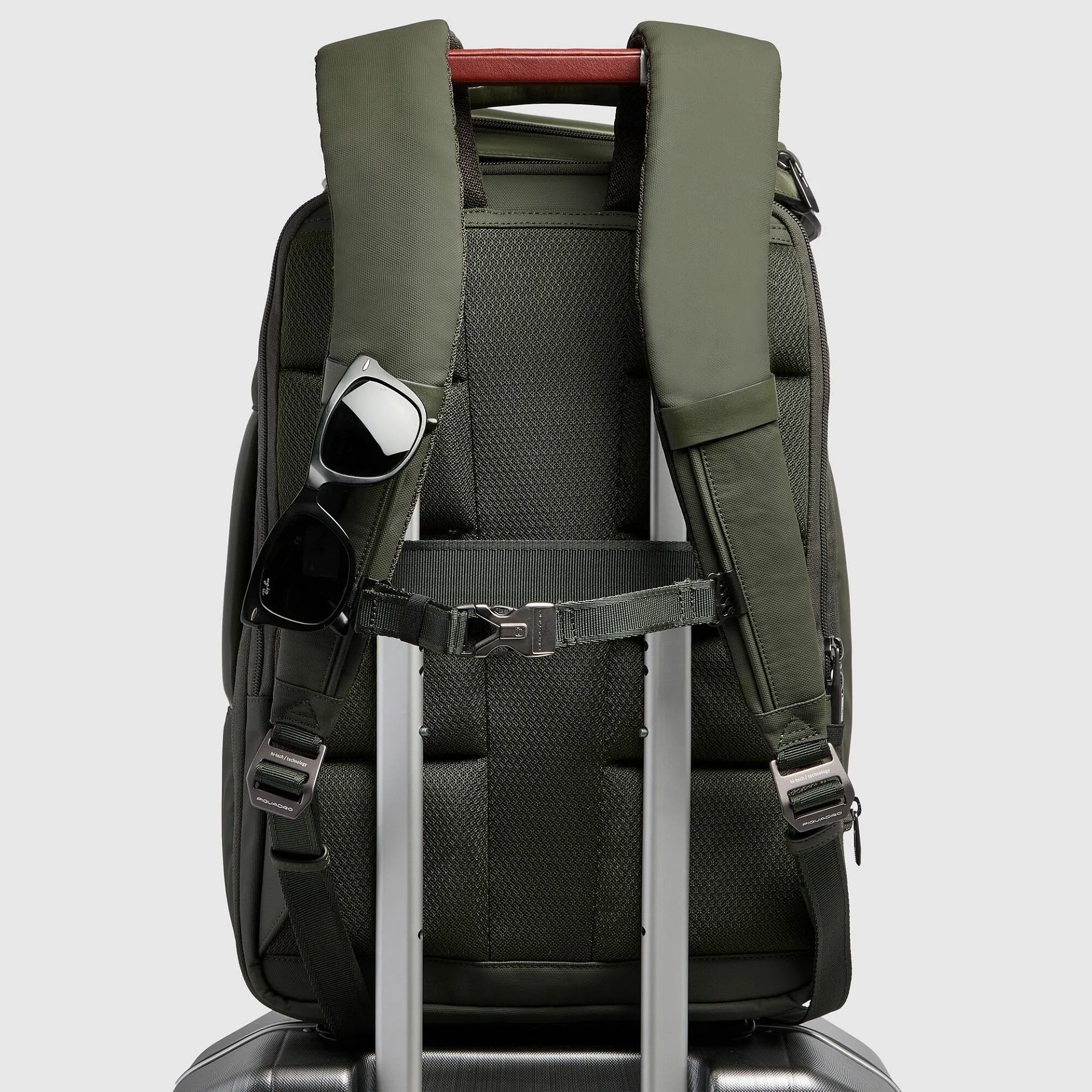 Рюкзак для ноутбука 15,6" с замком по отпечатку пальца Piquadro CA7402PQ6/VE, зелёныйphoto2