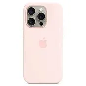 Силиконовый чехол MagSafe для iPhone 15 Pro Светло-розовый