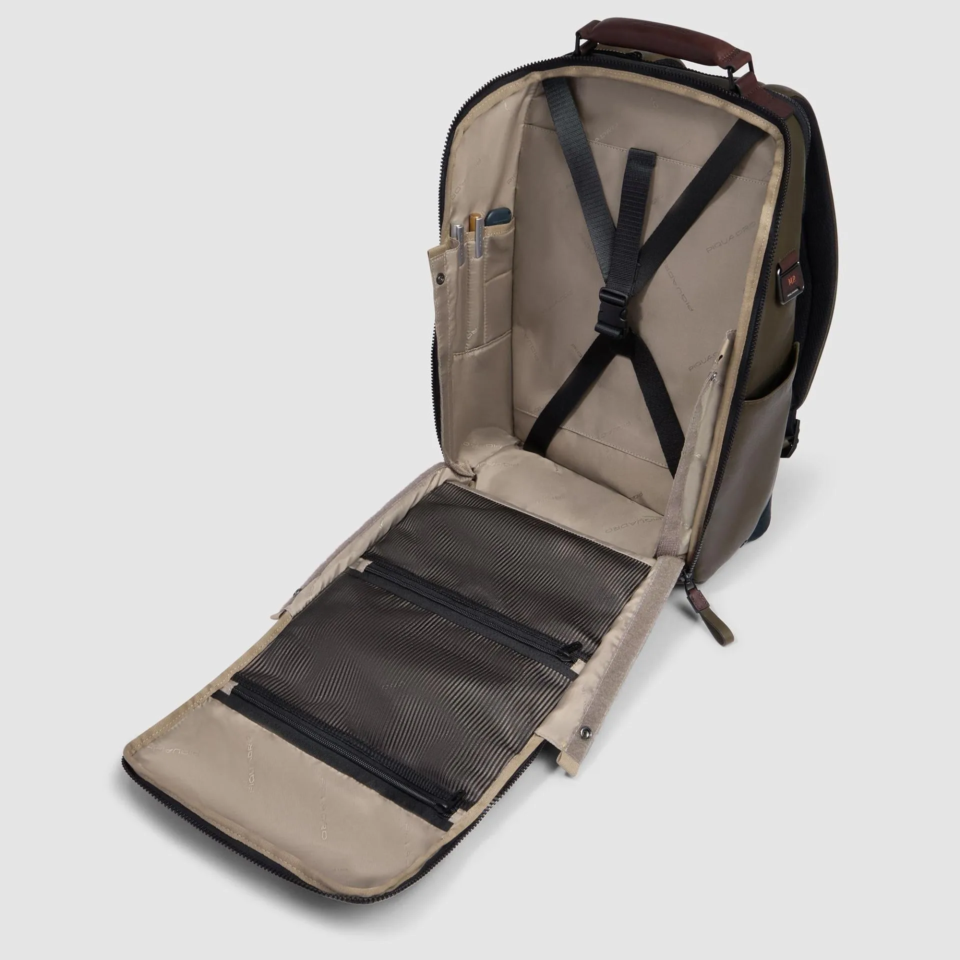 Кожаный рюкзак для ноутбука 15,6" Harper Piquadro CA6645AP/VETM, зелёныйphoto5