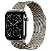 Apple Watch Series 11, 42 мм корпус из титана цвета Натуральный титан, браслет миланская петля