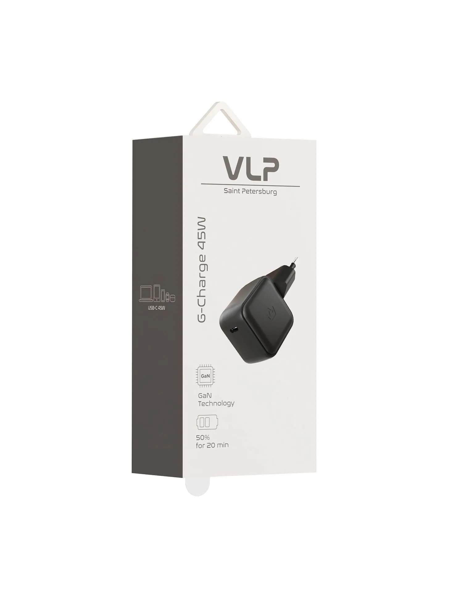 Сетевое зарядное устройство VLP G-Charge 45Вт USB-C, PD, QC, черныйphoto3