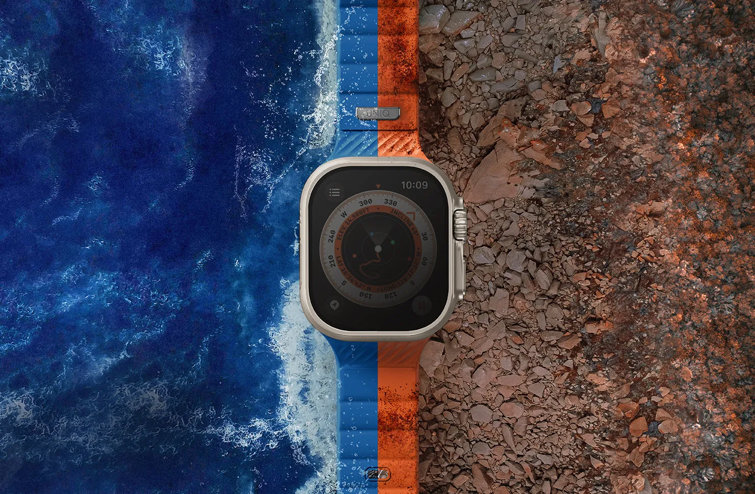 Ремешок UNIQ Stride для Apple Watch 42/41/40 мм, розовый (palepink)