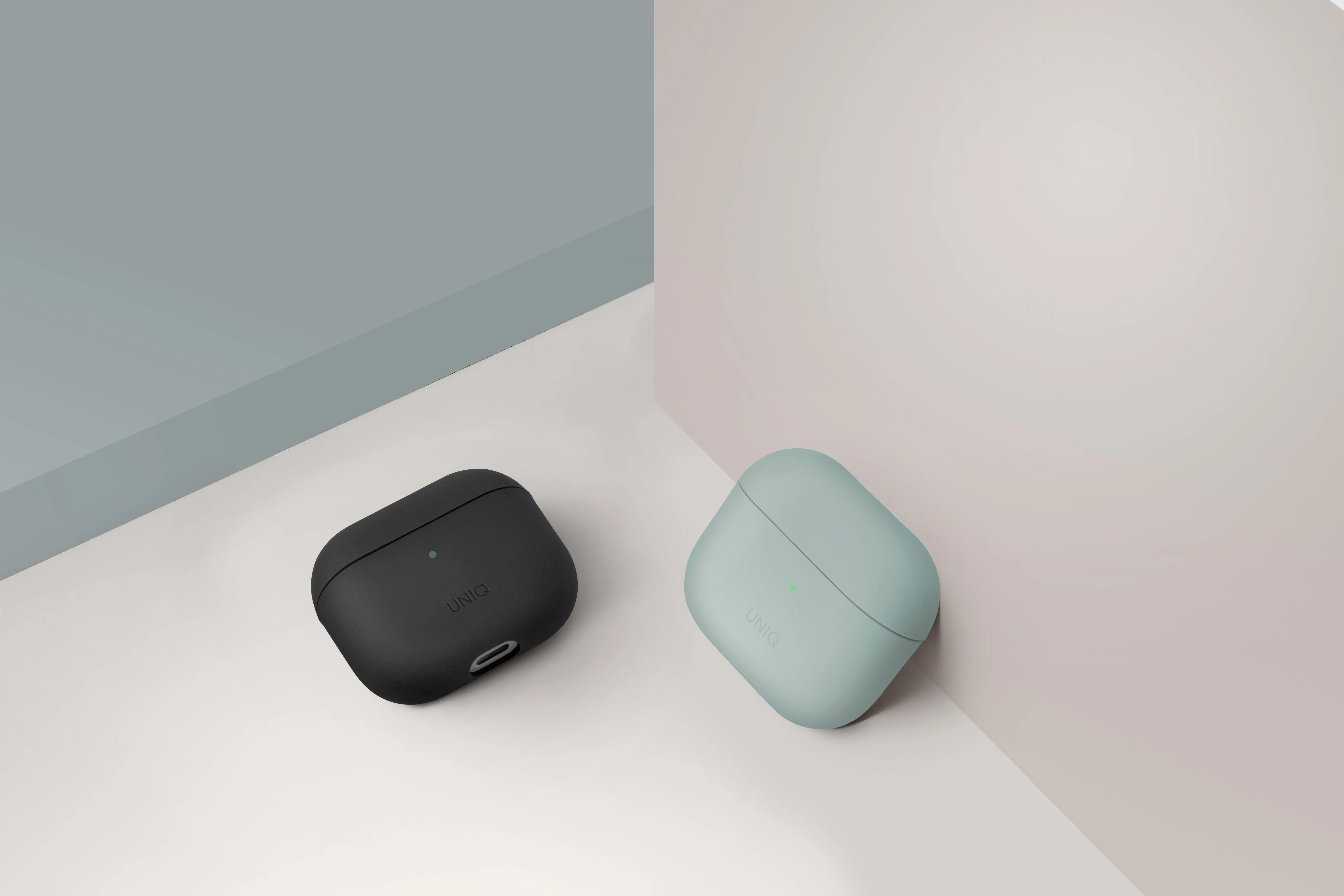 Чехол UNIQ Lino для AirPods 4 / AirPods 5, серый (Grey)