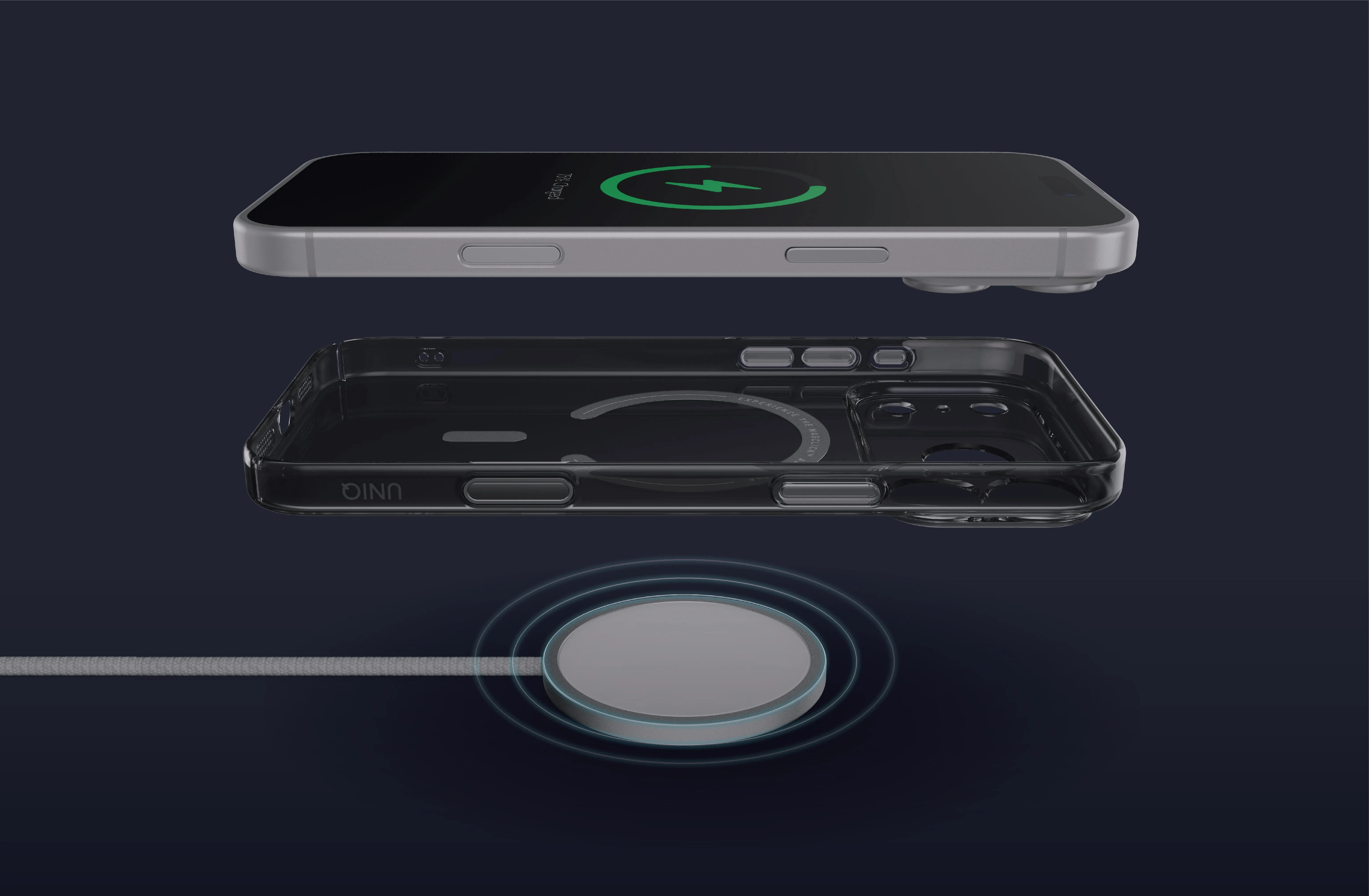 Чехол UNIQ AirSuit для iPhone 17 Pro Max, прозрачный (clear)