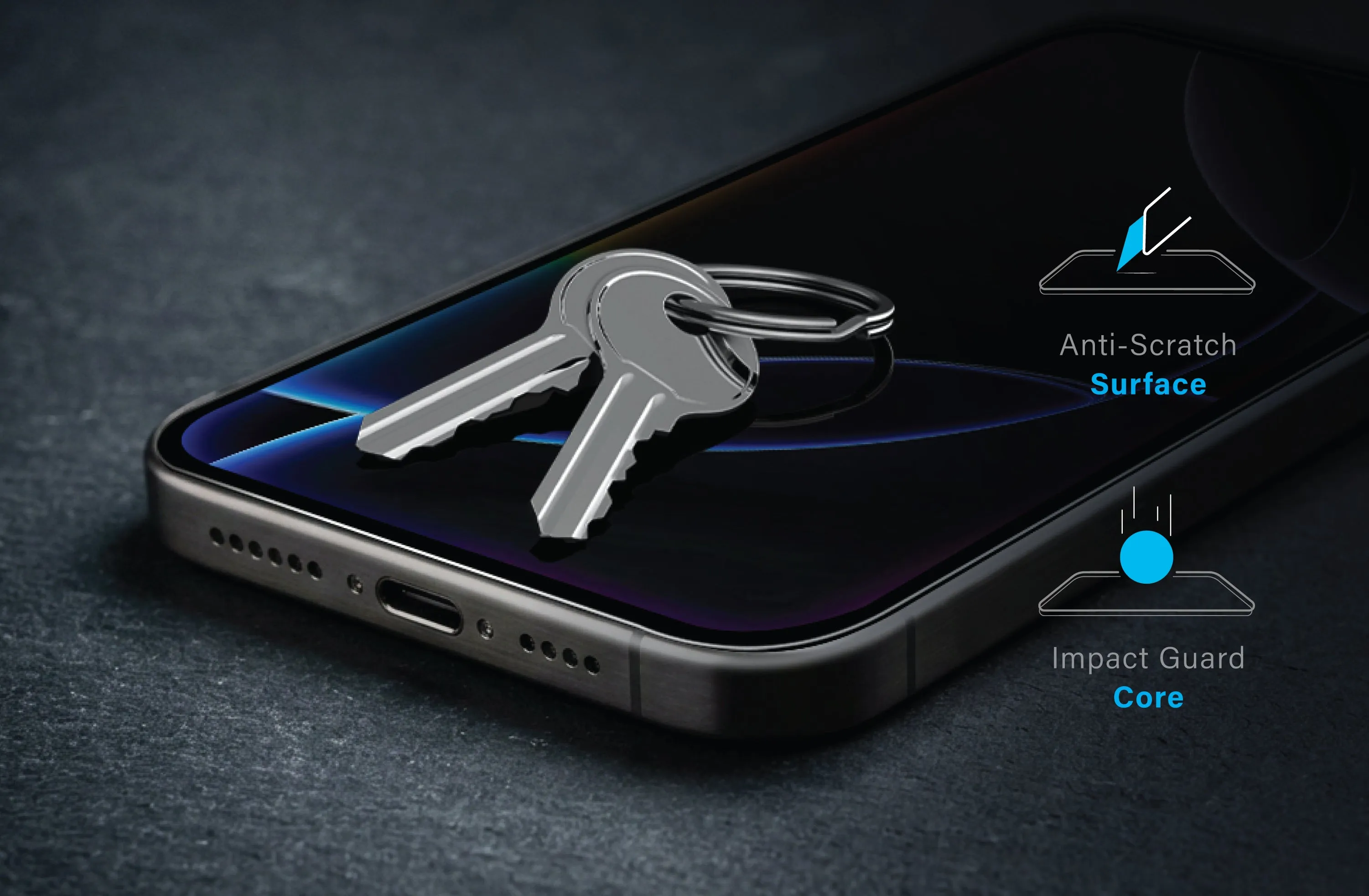 Защитное стекло UNIQ Optix Covex™ Clear для iPhone 18 Pro Max
