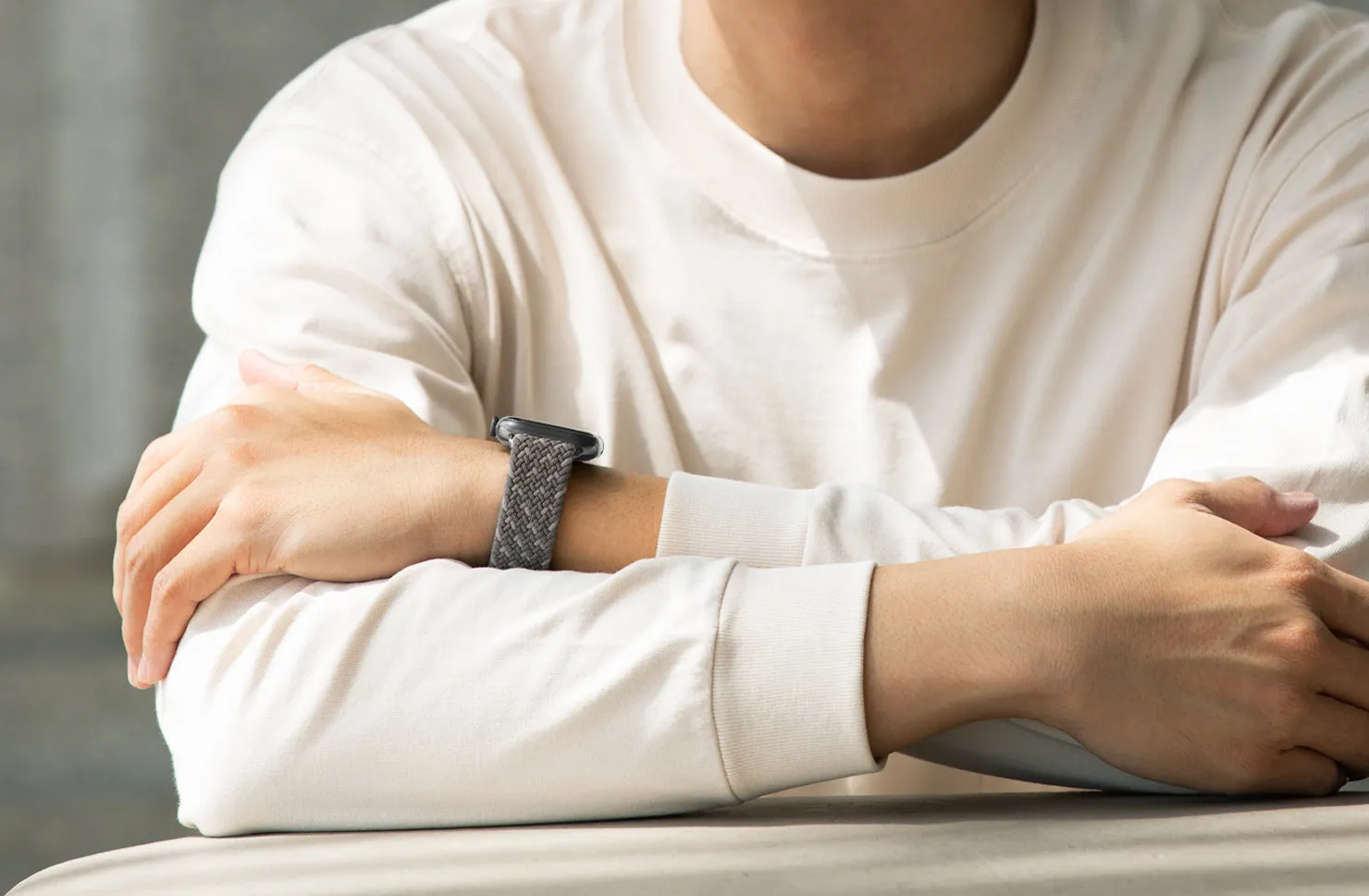 Ремешок UNIQ Aspen DE для Apple Watch 42/41/40 мм, синий (Cerulean Blue)