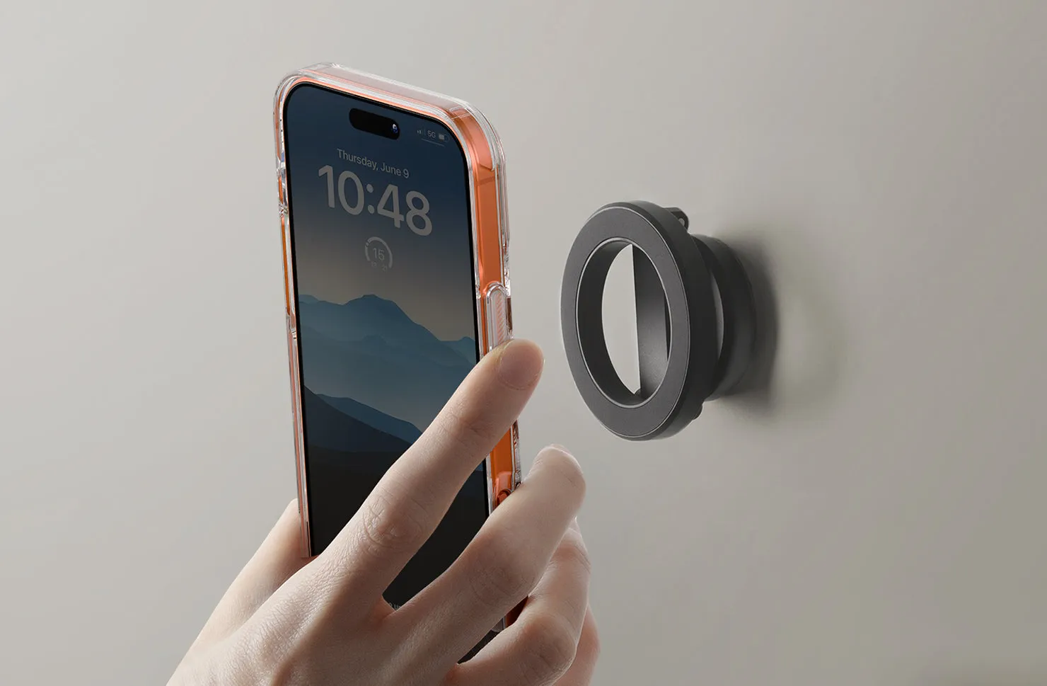 Чехол UNIQ Heldro Air для iPhone 17 Pro Max, оранжевый (Volt Orange)