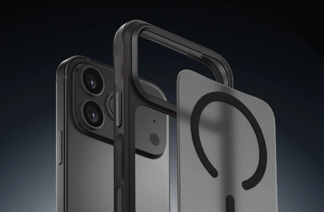 Чехол UNIQ Veren для iPhone 18 Pro, серый (chalk frost)