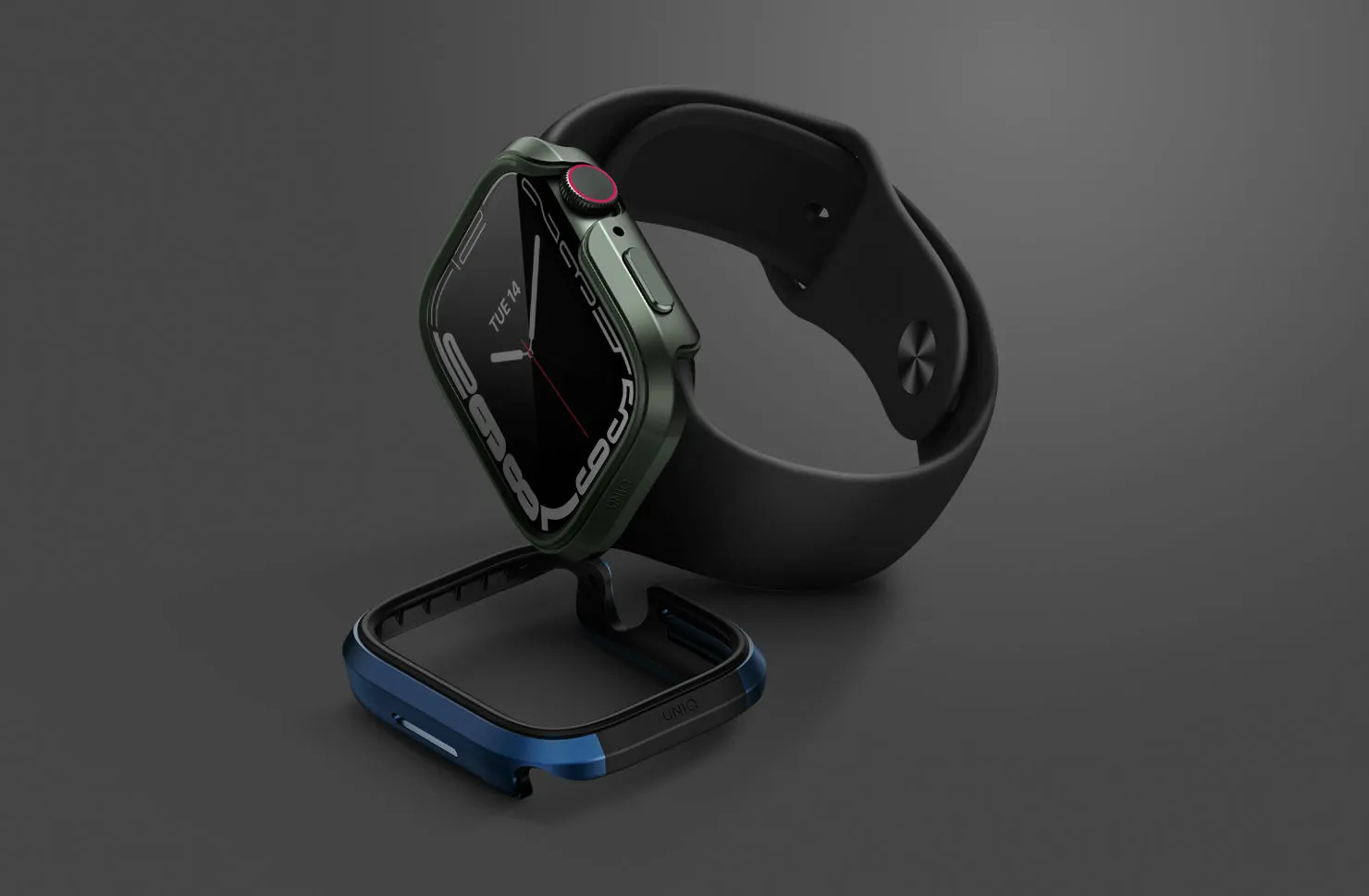 Чехол UNIQ Valencia для Apple Watch 49 мм, серебристый (Silver)